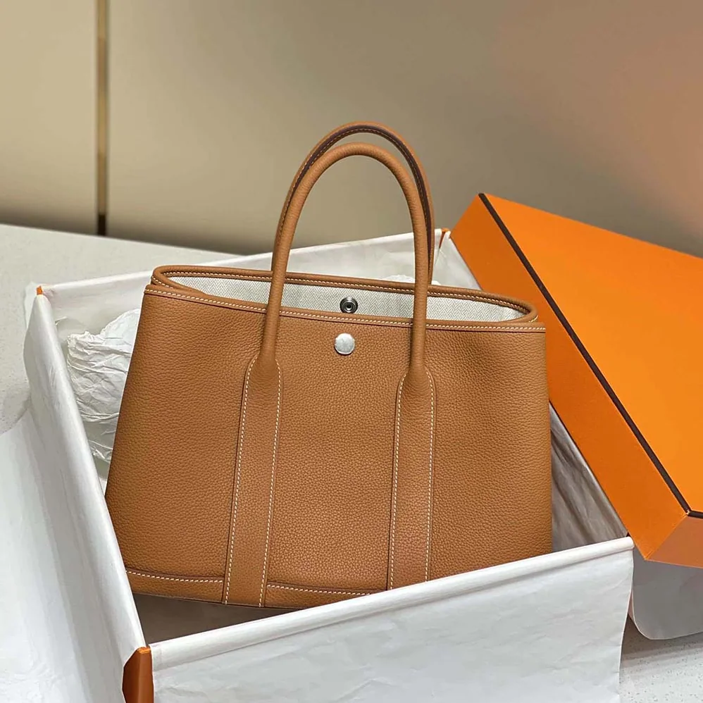 Hermes Garden Party 30 Voyage Bag for Unisex in Brown