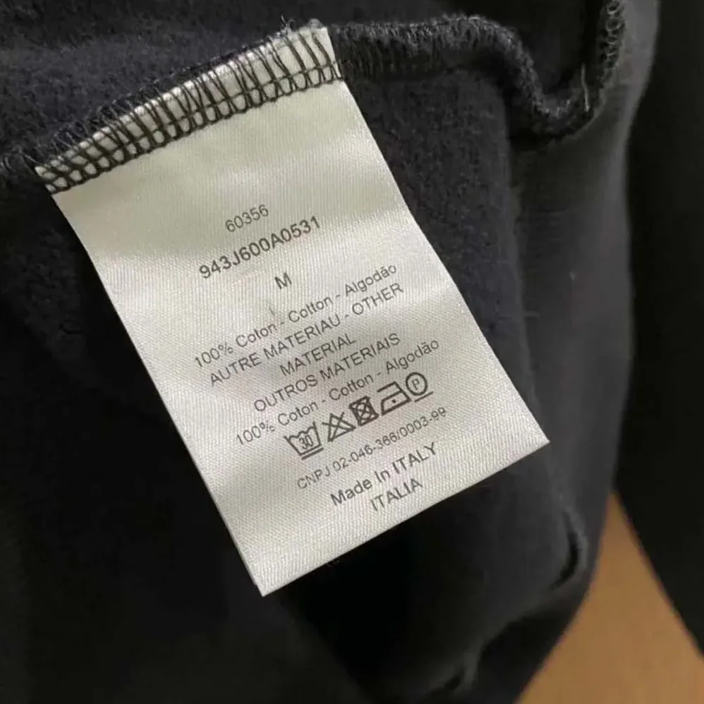 Dior CD Icon Hooded Sweatshirt Black Cotton Fleece for Women