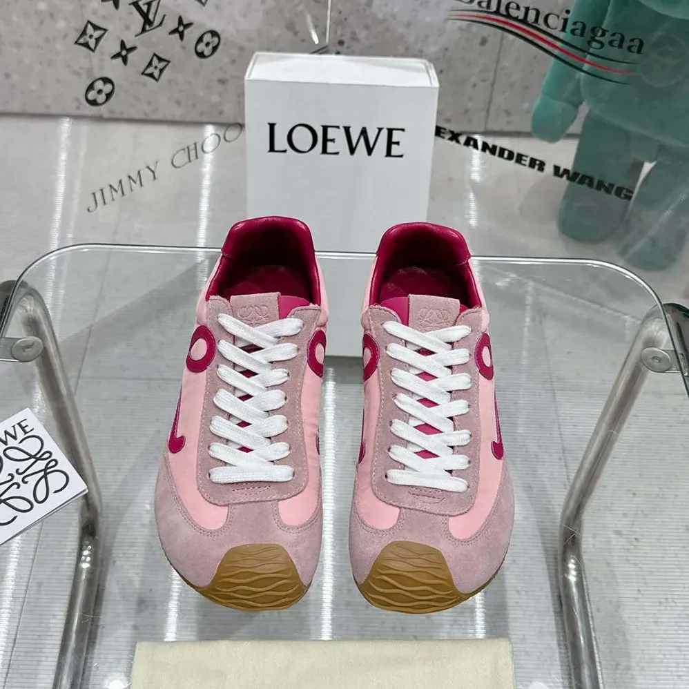 Loewe Ballet Runner 2.0 in Nylon and Calfskin for Unisex in Pink