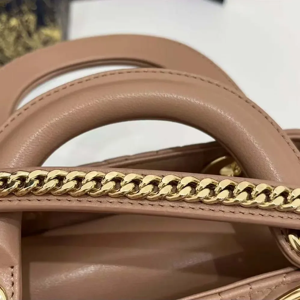 Dior Mini Lady Dior Bag Blush Cannage Lambskin for Women Dior Mini Lady Dior Bag Blush Cannage Lambskin for Women