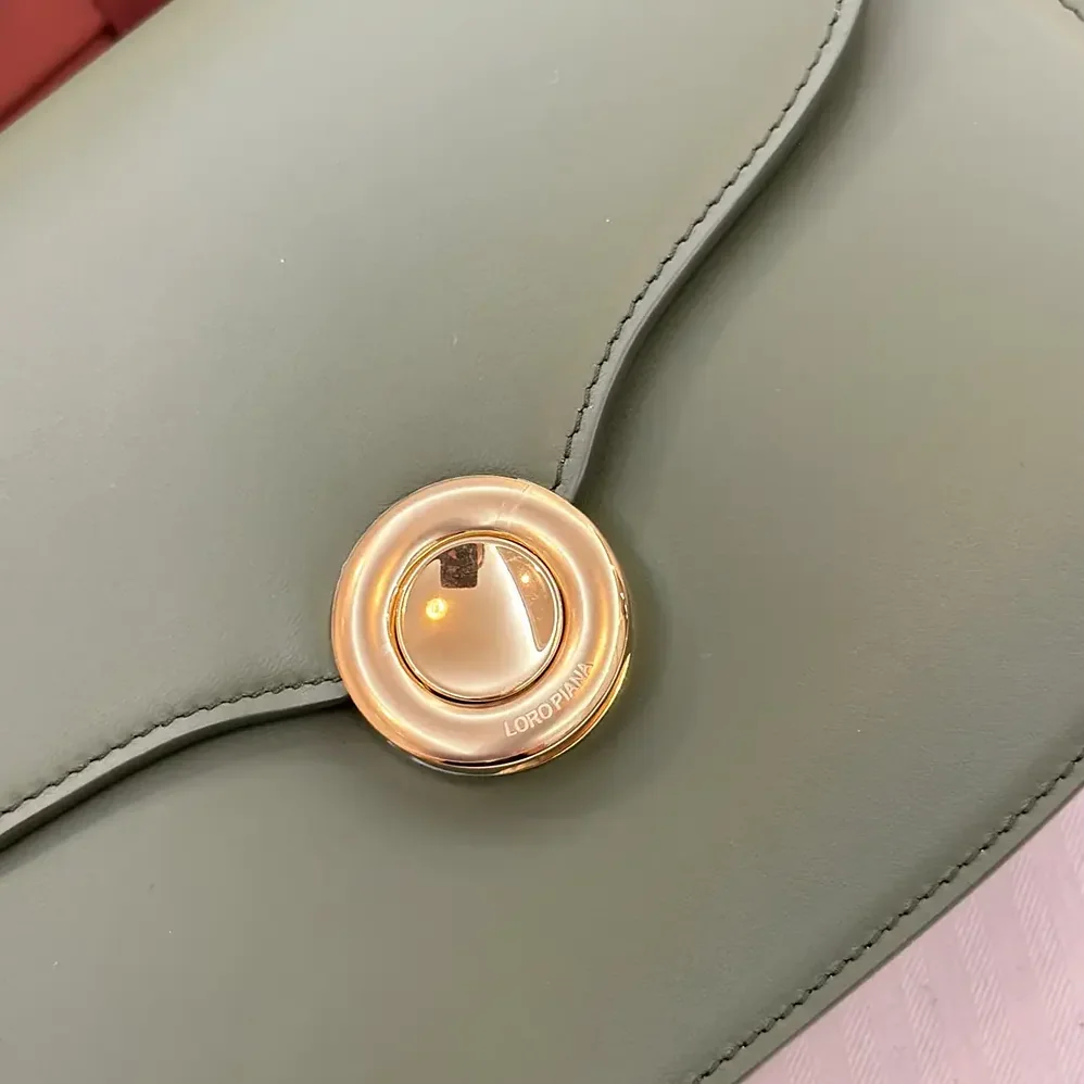 Loro Piana Mini Ghiera Bag for Women in Dark Green Loro Piana Mini Ghiera Bag for Women in Dark Green