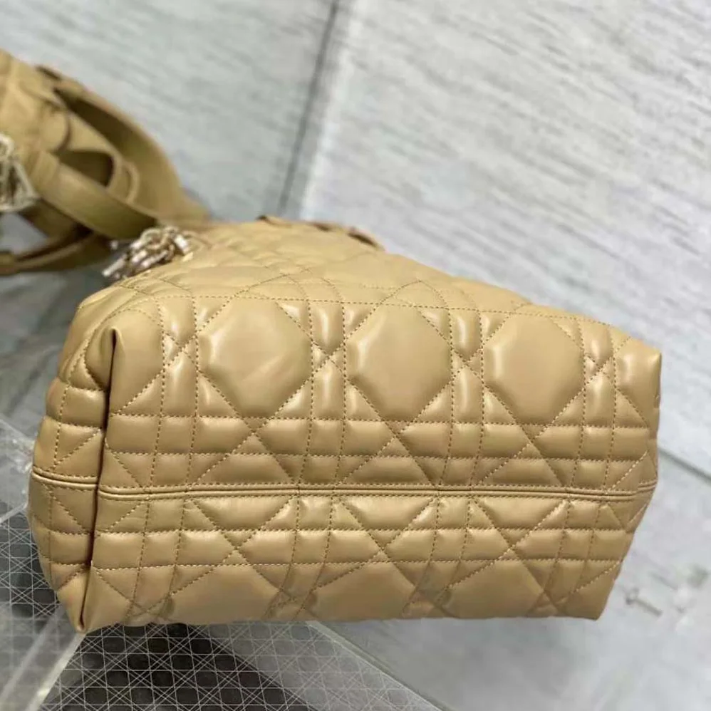Dior Medium Dior Toujours Bag Medium Tan Macrocannage Calfskin for Women
