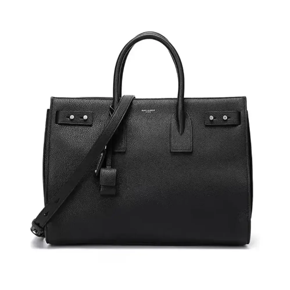Saint Laurent YSL Sac De Jour in Supple Grained Leather for Women in Black Saint Laurent YSL Sac De Jour in Supple Grained Leather for Women in Black