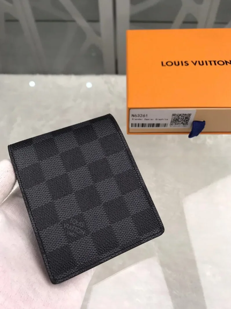 Louis Vuitton Slender Wallet Damier Graphite Canvas Louis Vuitton Slender Wallet Damier Graphite Canvas