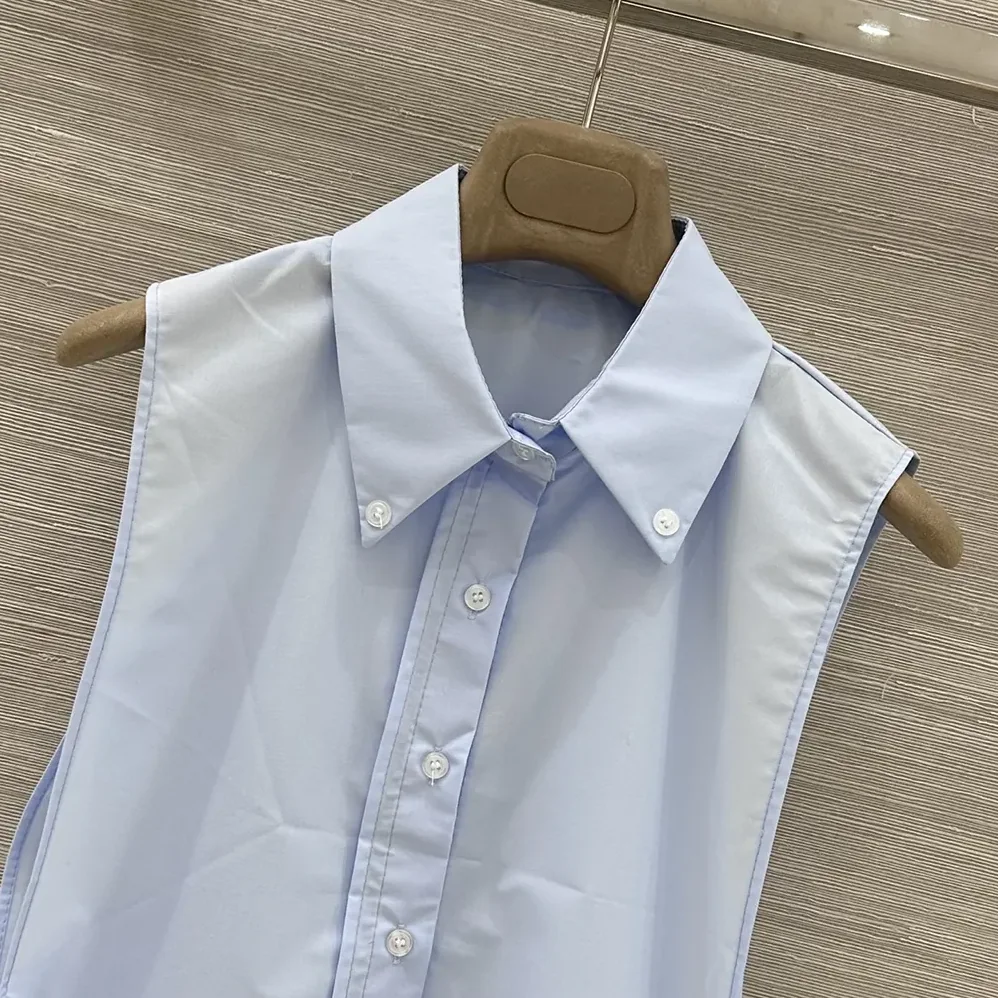 Miu Miu Poplin Shirt for Women in Light Blue Miu Miu Poplin Shirt for Women in Light Blue
