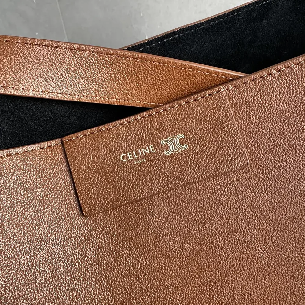 Celine Medium Cube Bag In Supple Calfskin for Women in Brown