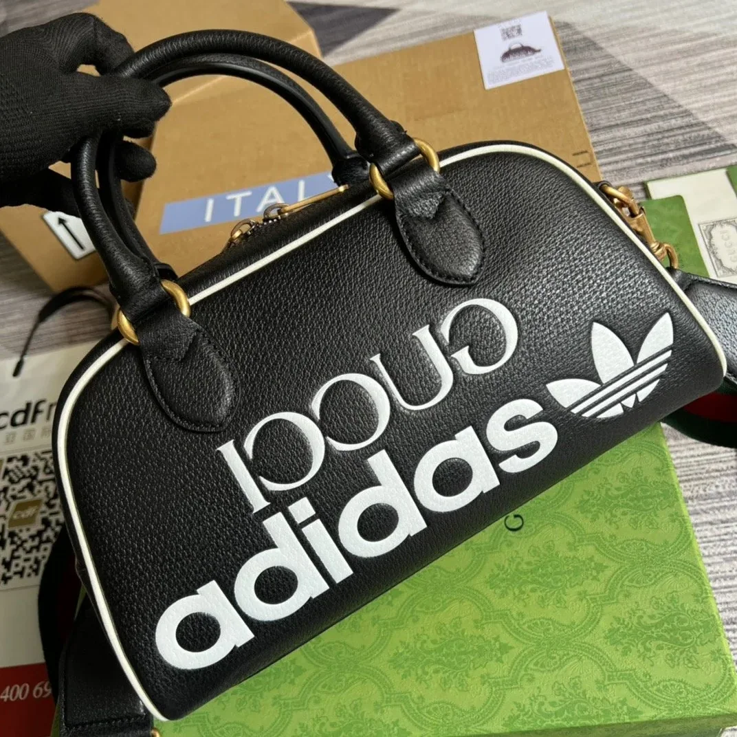 Gucci x Adidas Mini Duffle Bag Black Gucci x Adidas Mini Duffle Bag Black