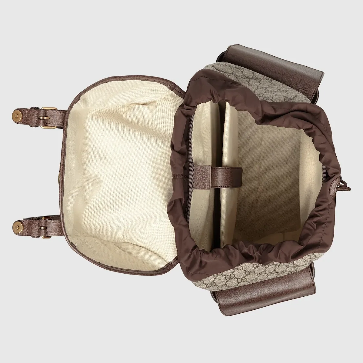 Gucci Ophidia Medium Backpack in Beige Gold Hardware