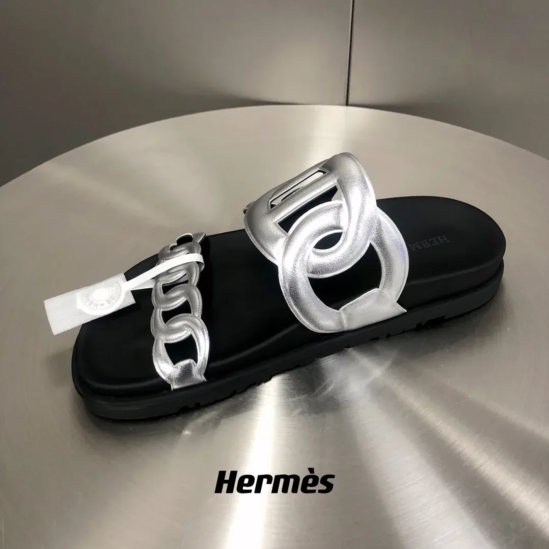 Hermes Extra Sandal Silver