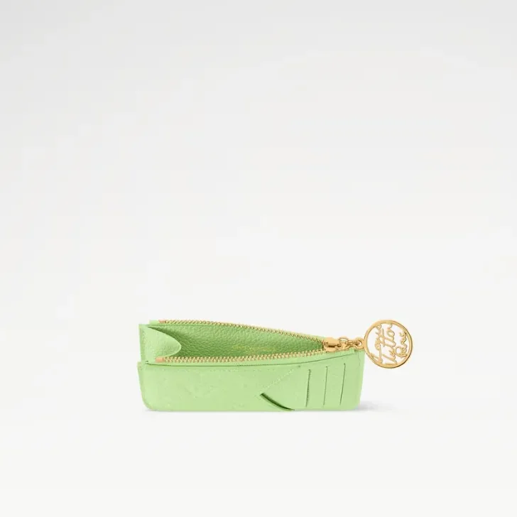 Louis Vuitton Romy Card Holder Apple Green /