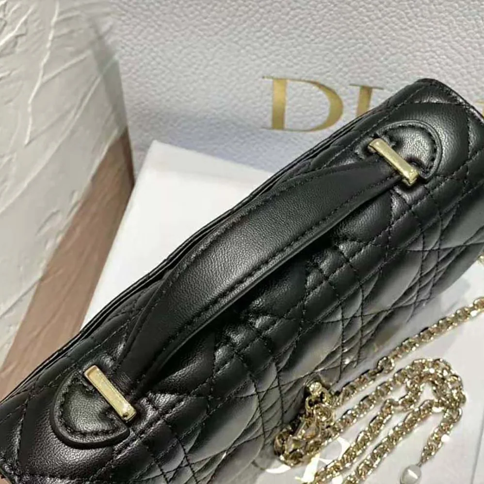 Dior Mini Miss Dior Bag Black Cannage Lambskin for Women