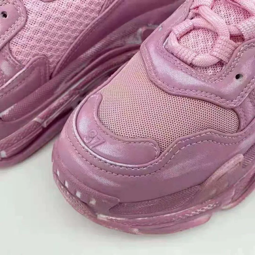 Balenciaga Triple S Faded Sneaker in Pink for Women