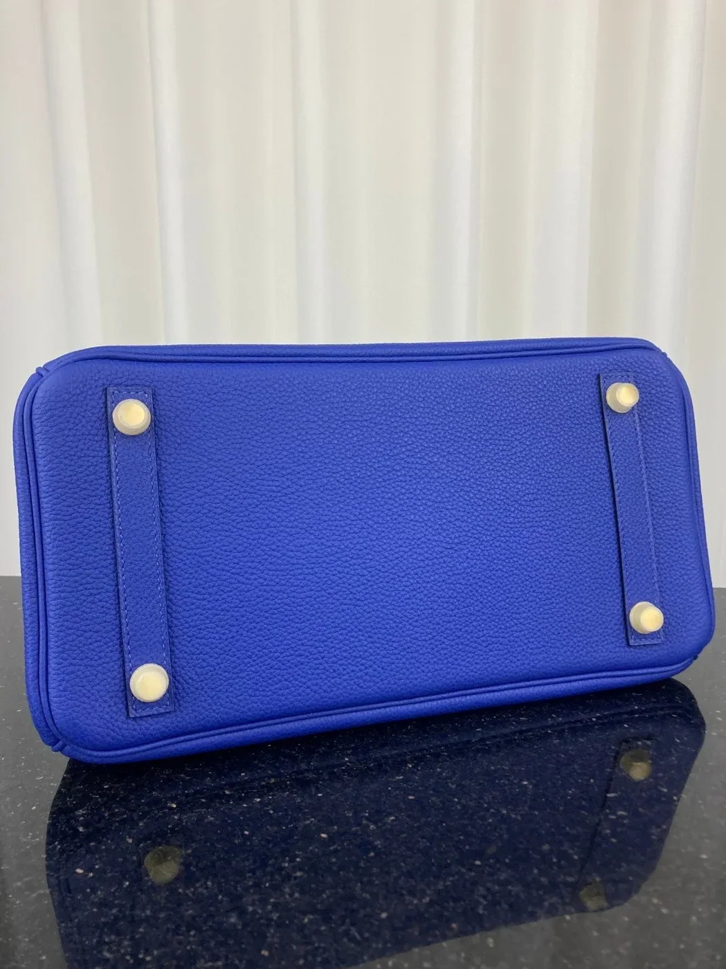 Hermes Birkin 30 Top Handle Bag in Blue Gold Hardware Hermes Birkin 30 Top Handle Bag in Blue Gold Hardware