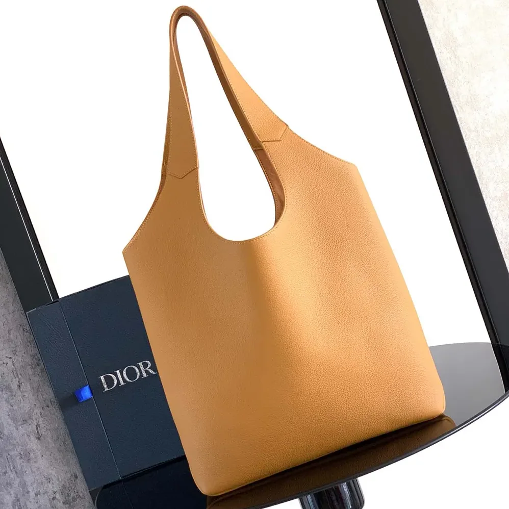 Dior Privé Tote Bag Brown Dior Icons Calfskin for Unisex