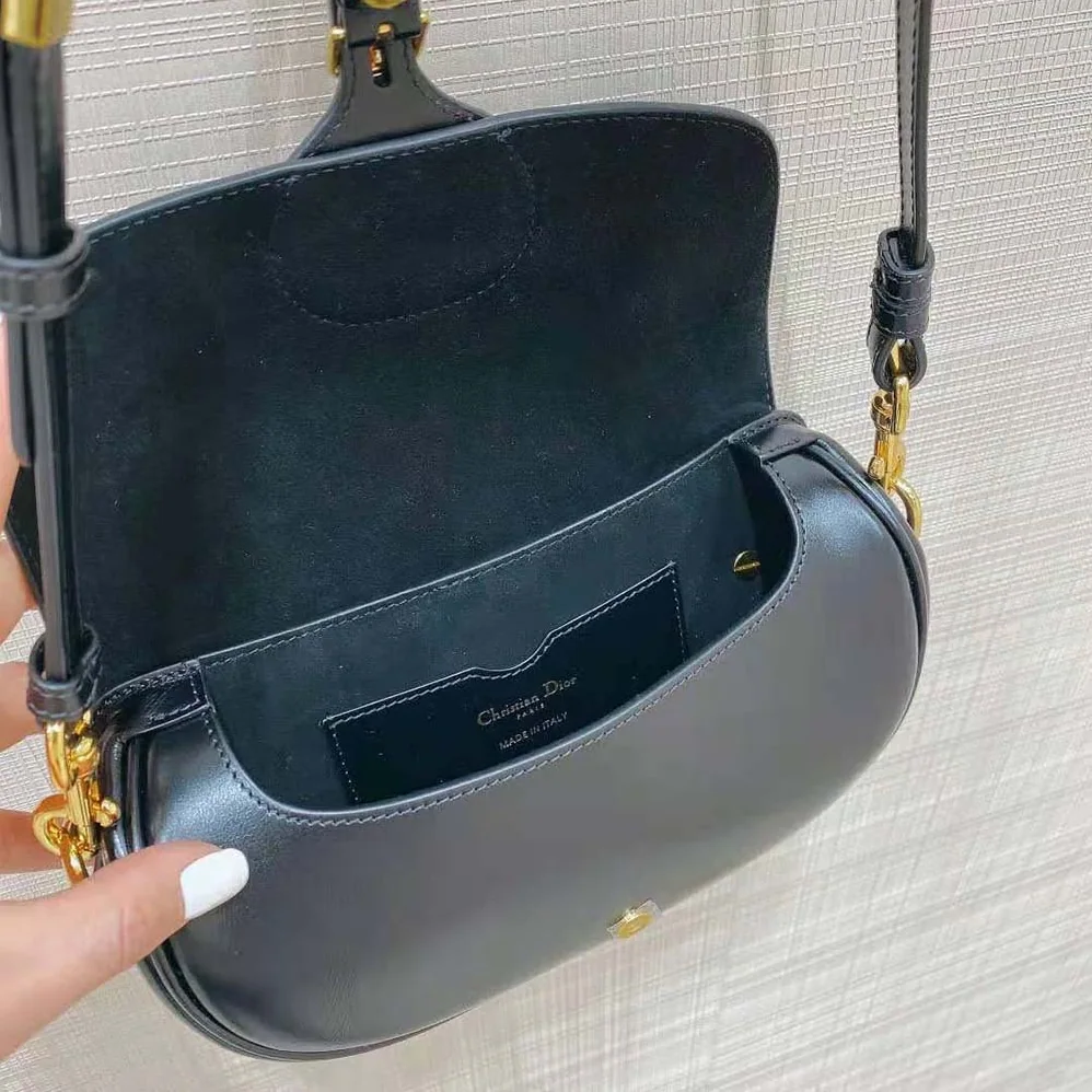 Dior Dior Bobby East-West Bag Black Box Calfskin for Women