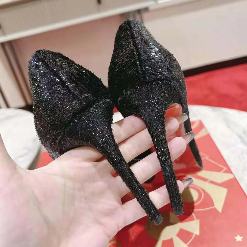 Christian Louboutin Iriza 100 mm Heel Height for Women in Black Christian Louboutin Iriza 100 mm Heel Height for Women in Black