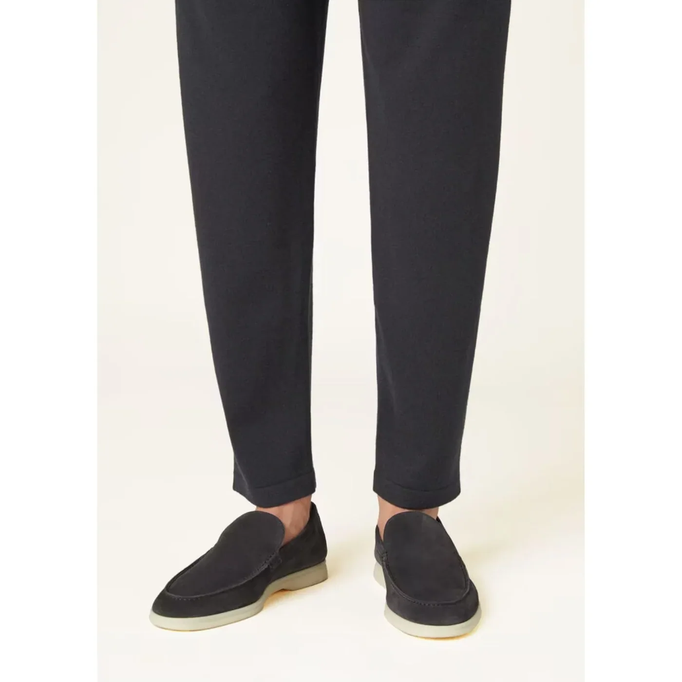 Loro Piana Summer Walk Loafers Caviar FAE8124_MB97