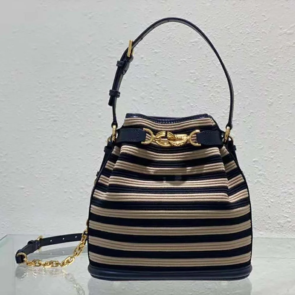 Dior Medium C'est Dior Bag Natural and Denim Blue Marinière Raffia for Women