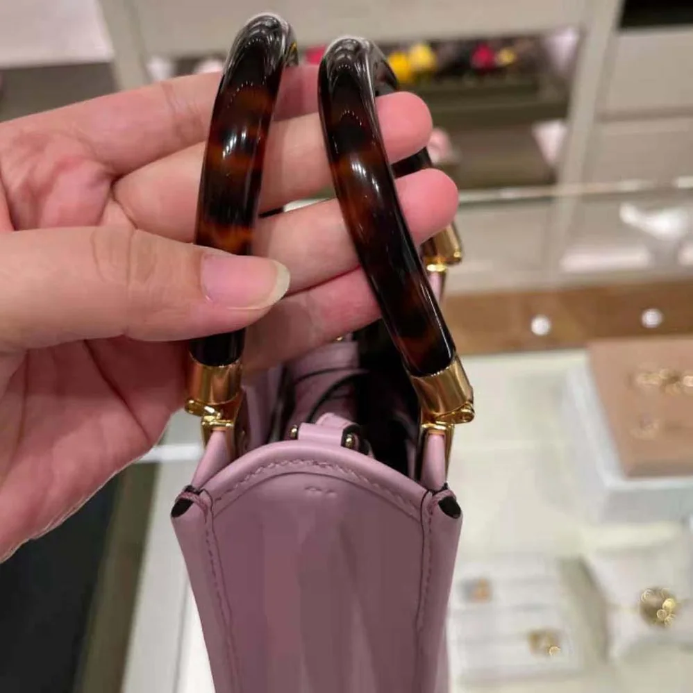 Fendi Mini Sunshine Shopper Leather Mini-Bag for Women in Pink