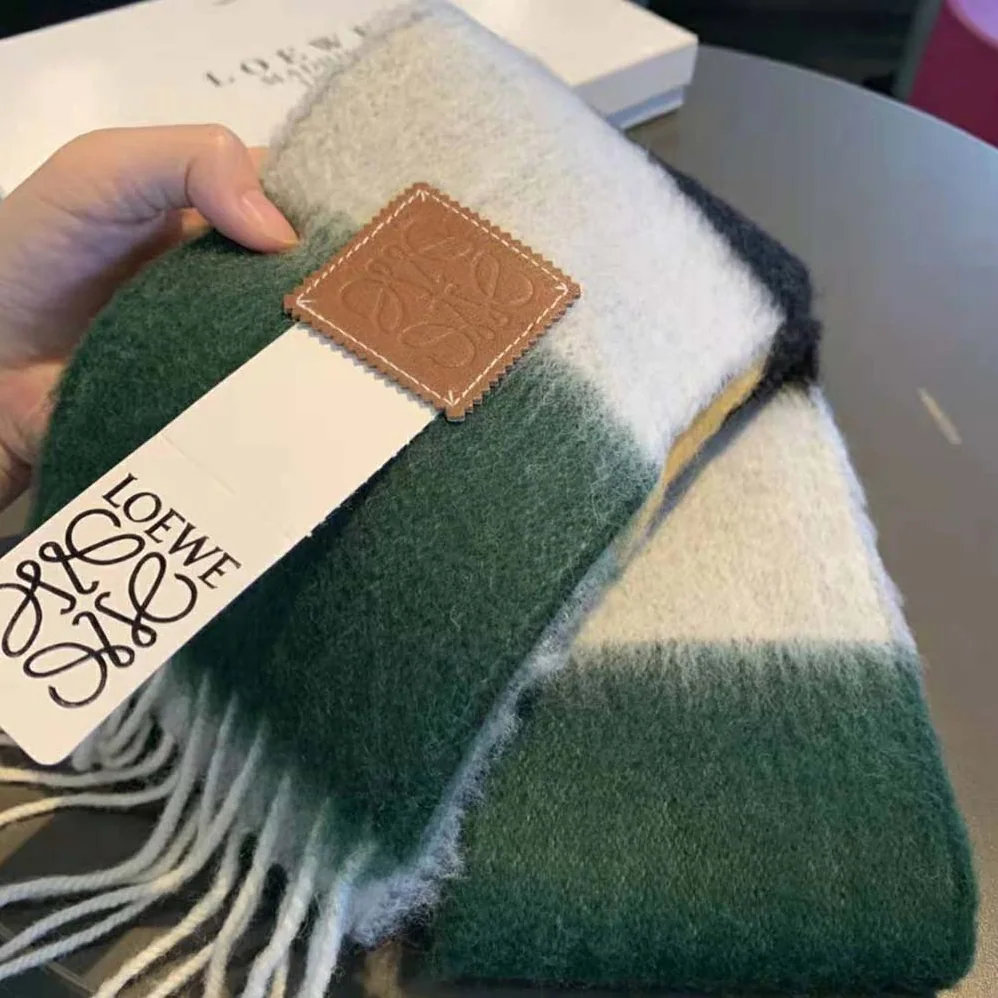 Loewe Stripe Scarf in Mohair for Women Loewe Stripe Scarf in Mohair for Women