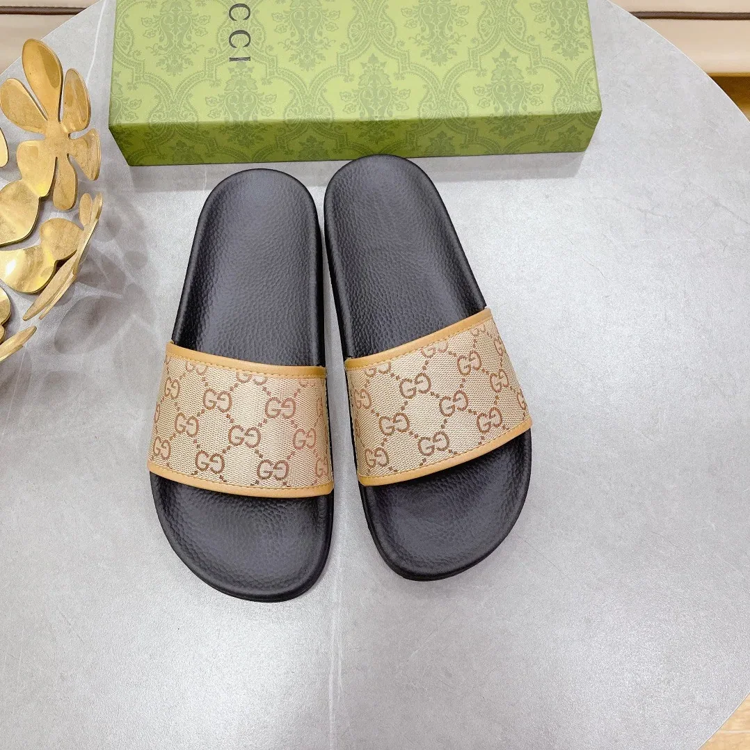 Gucci GG Slide Sandal Black And Brown for Women Gucci GG Slide Sandal Black And Brown for Women