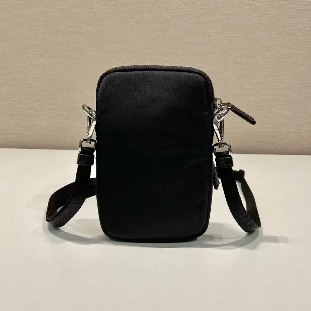 Prada Nylon Logo Smartphone Case for Men in Black Prada Nylon Logo Smartphone Case for Men in Black