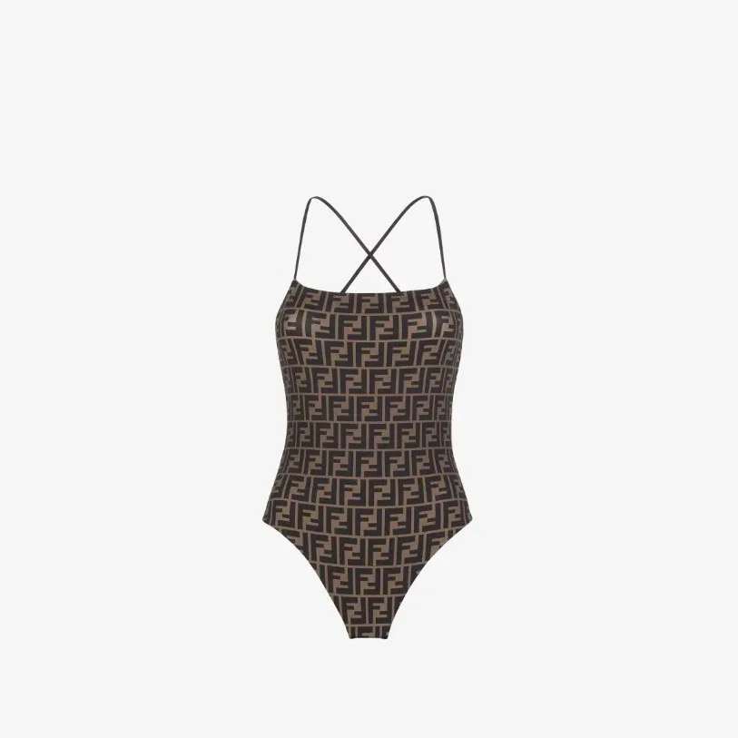 Fendi Reversible Swimsuit Brown FXBA27AQBYF13IZ Fendi Reversible Swimsuit Brown FXBA27AQBYF13IZ