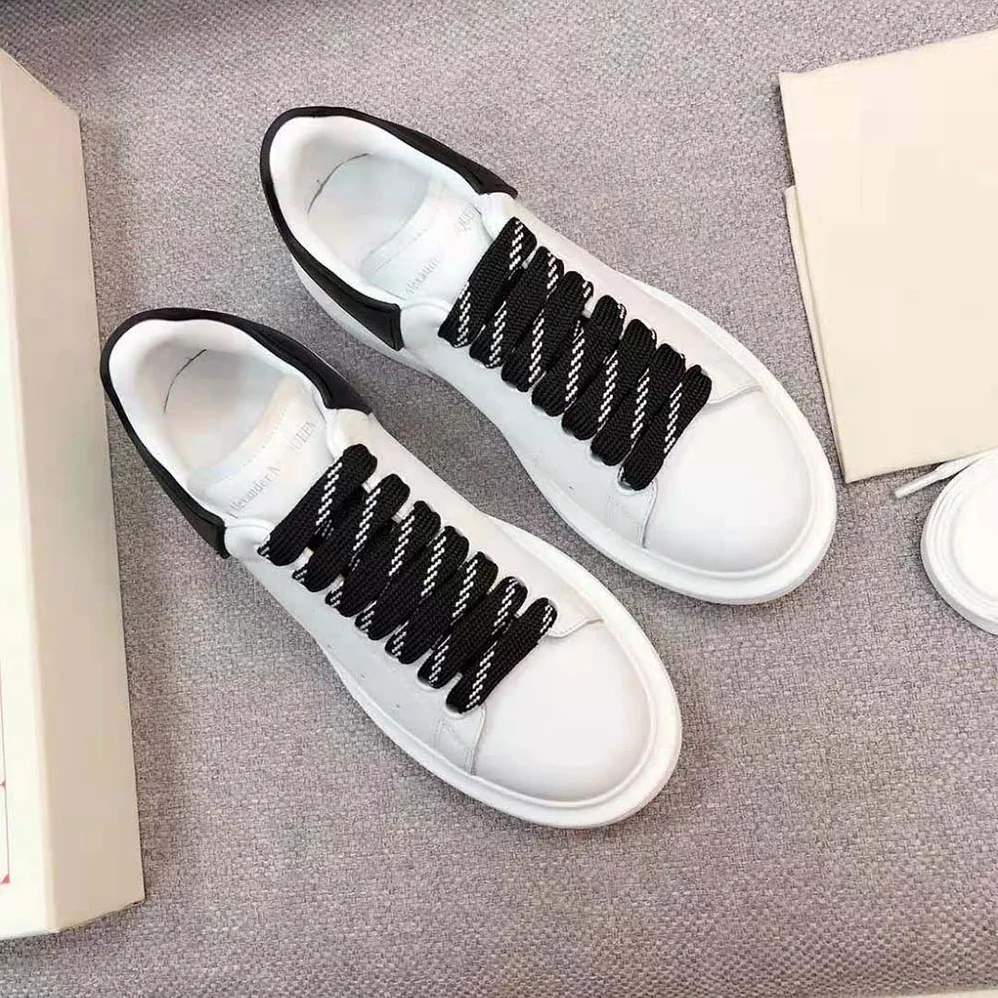 Alexander Mcqueen Oversized Sneaker White Smooth Calfskin Leather for Women