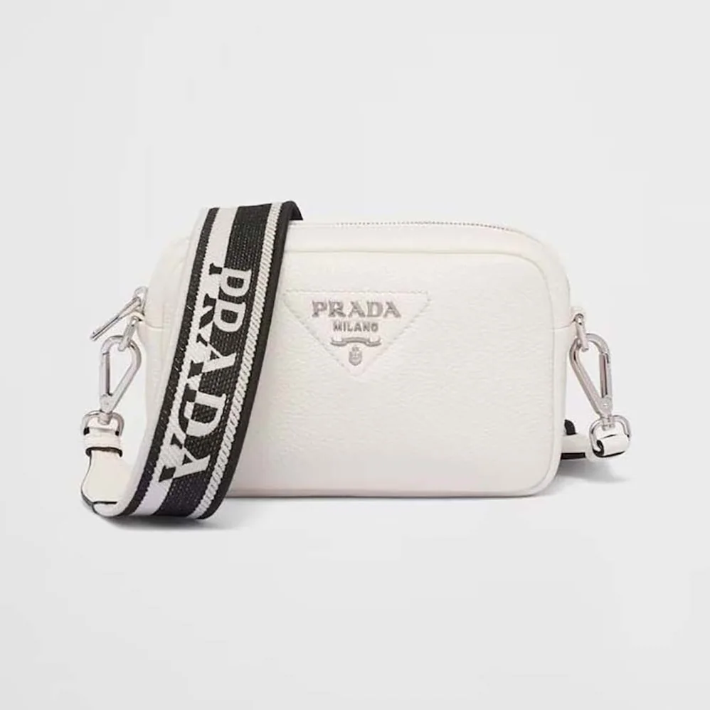 Prada Small Leather Bag for Women in White