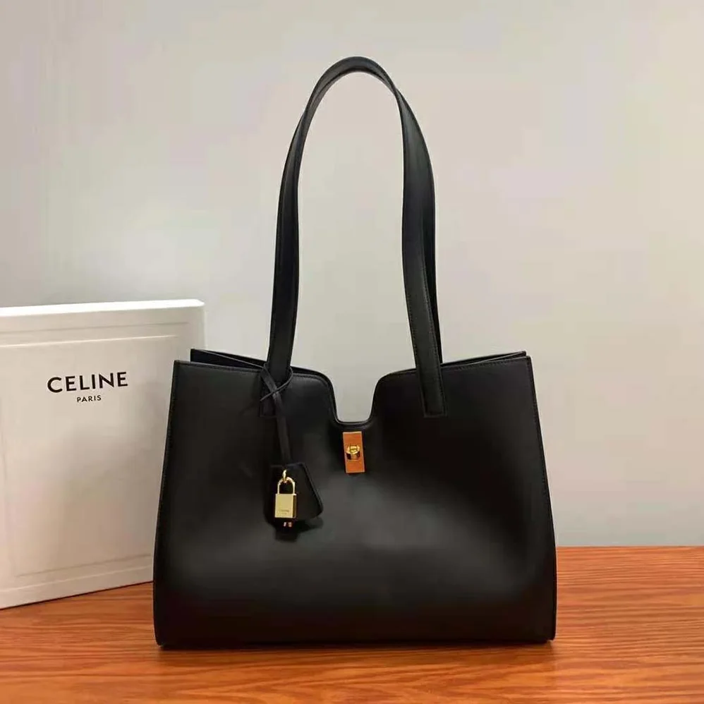 Celine Cabas 16 in Smooth Calfskin for Women in Black Celine Cabas 16 in Smooth Calfskin for Women in Black