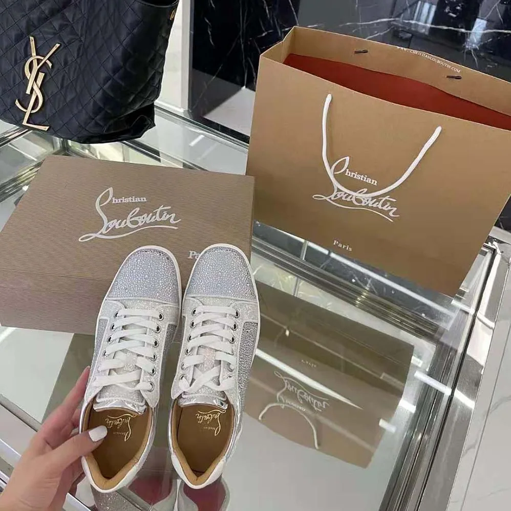 Christian Louboutin Louis Junior Strass for Men in White