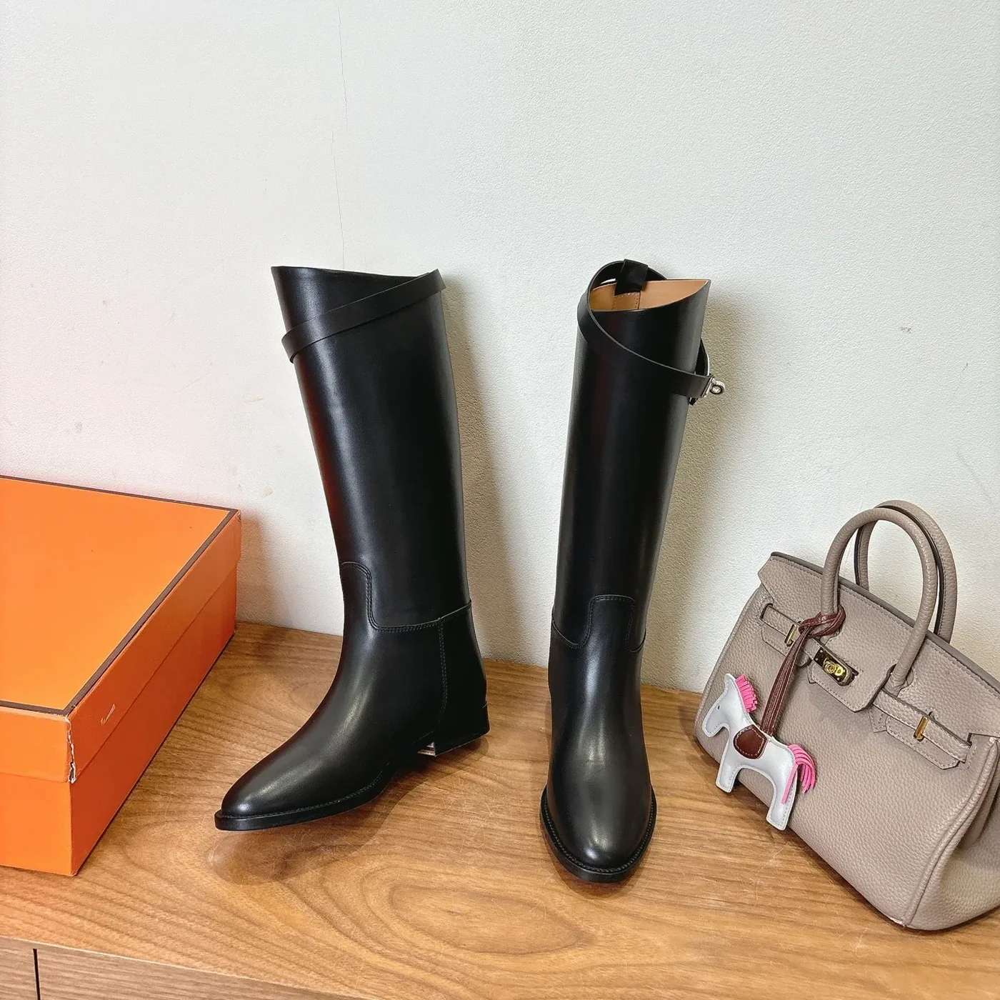 Hermes Jumping Boots Black