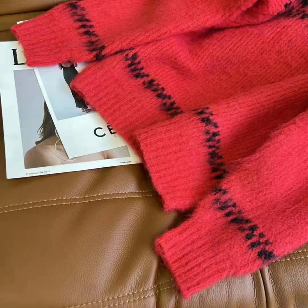 Celine Boxy Sweater in Brushed Wool for Women