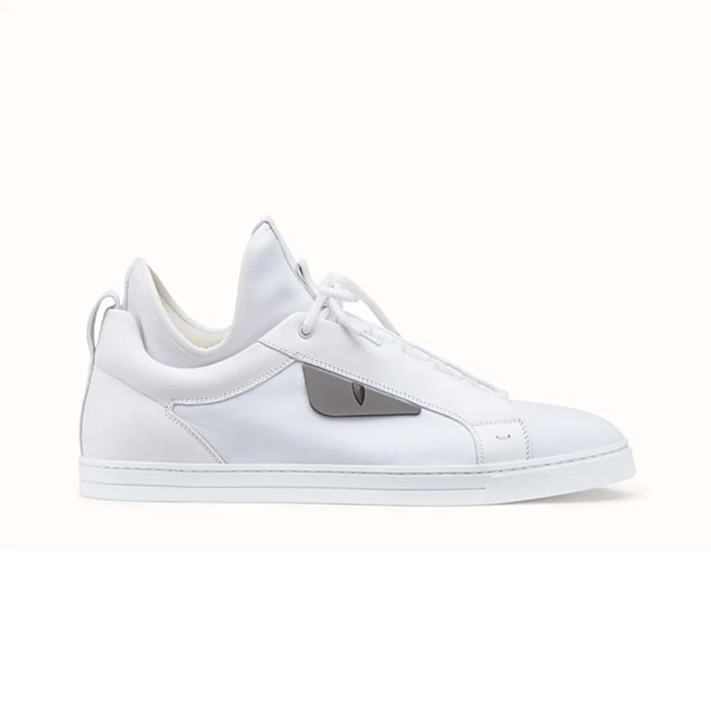 Fendi Sneakers White Leather High for Men in Tops Fendi Sneakers White Leather High for Men in Tops