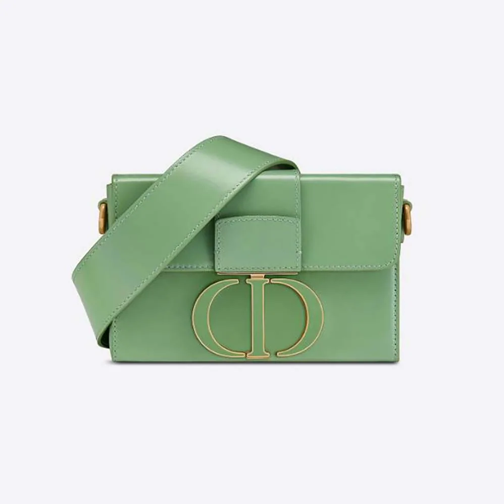 Dior 30 Montaigne Box Bag Mint Green Box Calfskin for Women