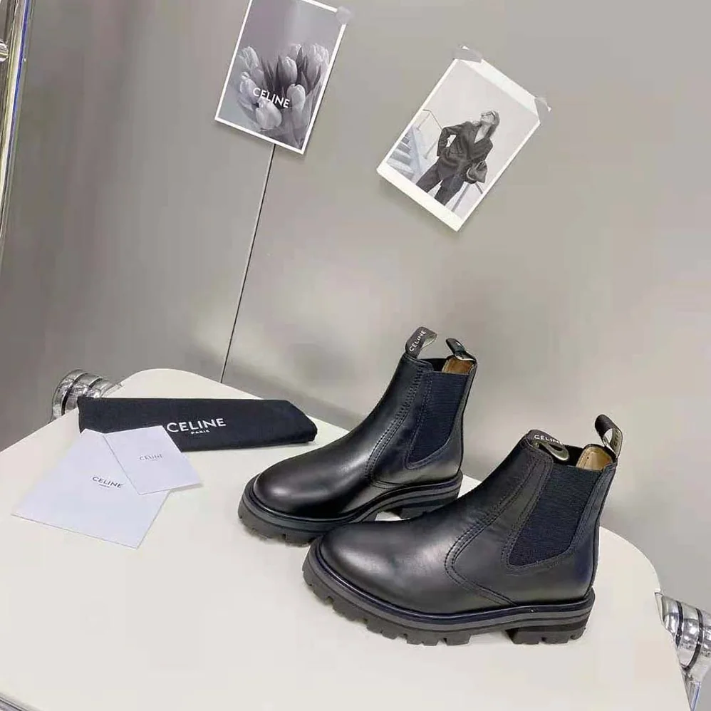 Celine Margaret Chelsea Boot in Shiny Bull for Men