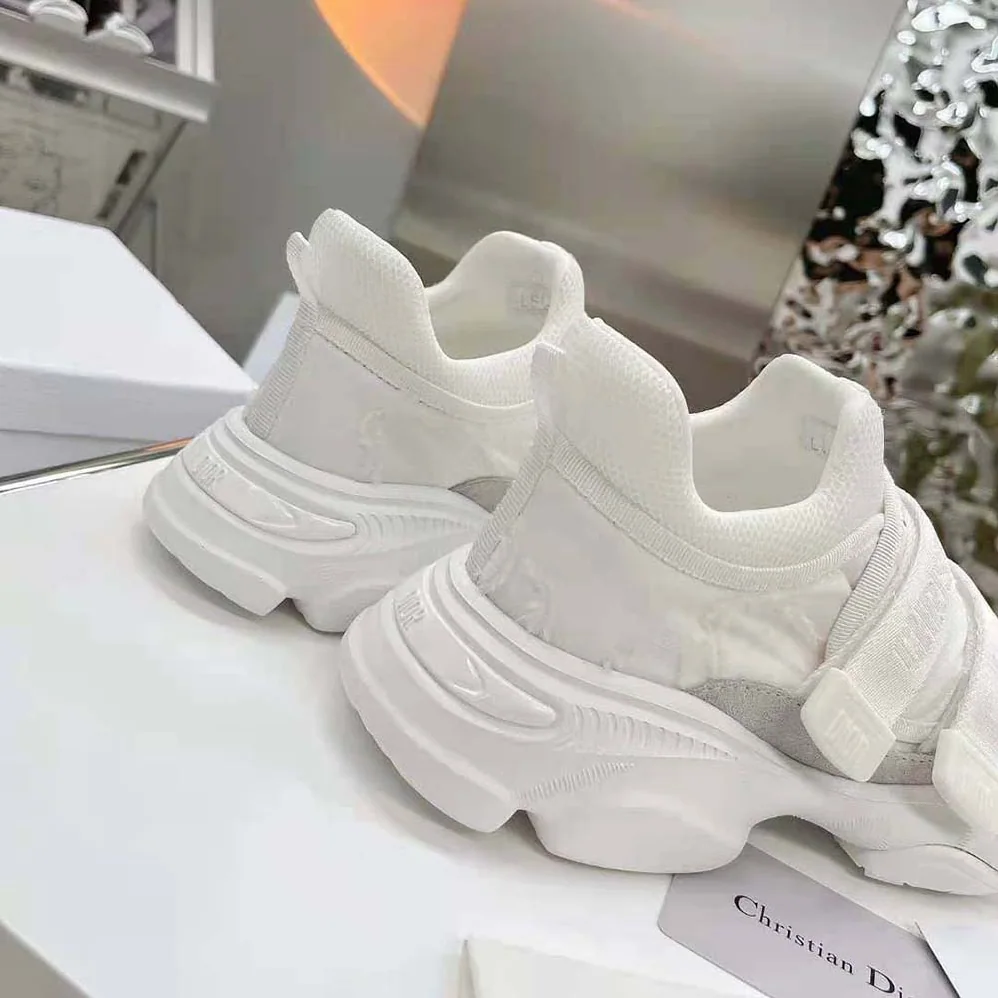 Dior D-Wander Sneaker White Camouflage Technical Fabric for Women
