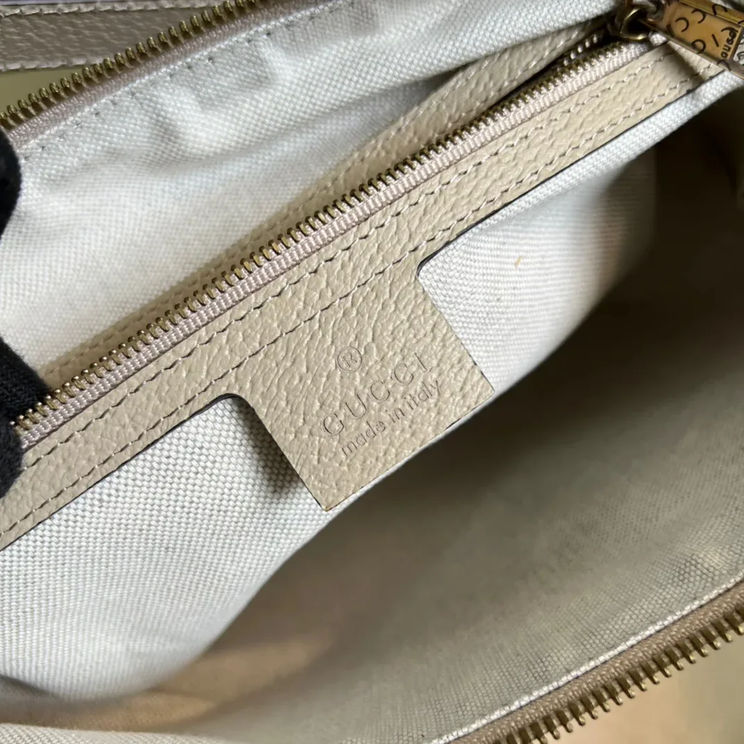 Gucci Ophidia GG Small Shoulder Bag Beige