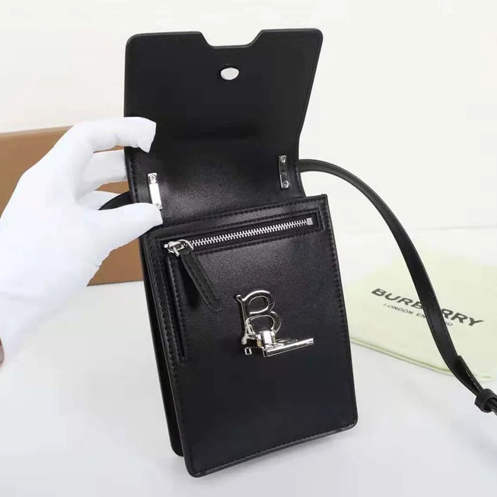 Burberry Leather Robin Bag for Women in Black