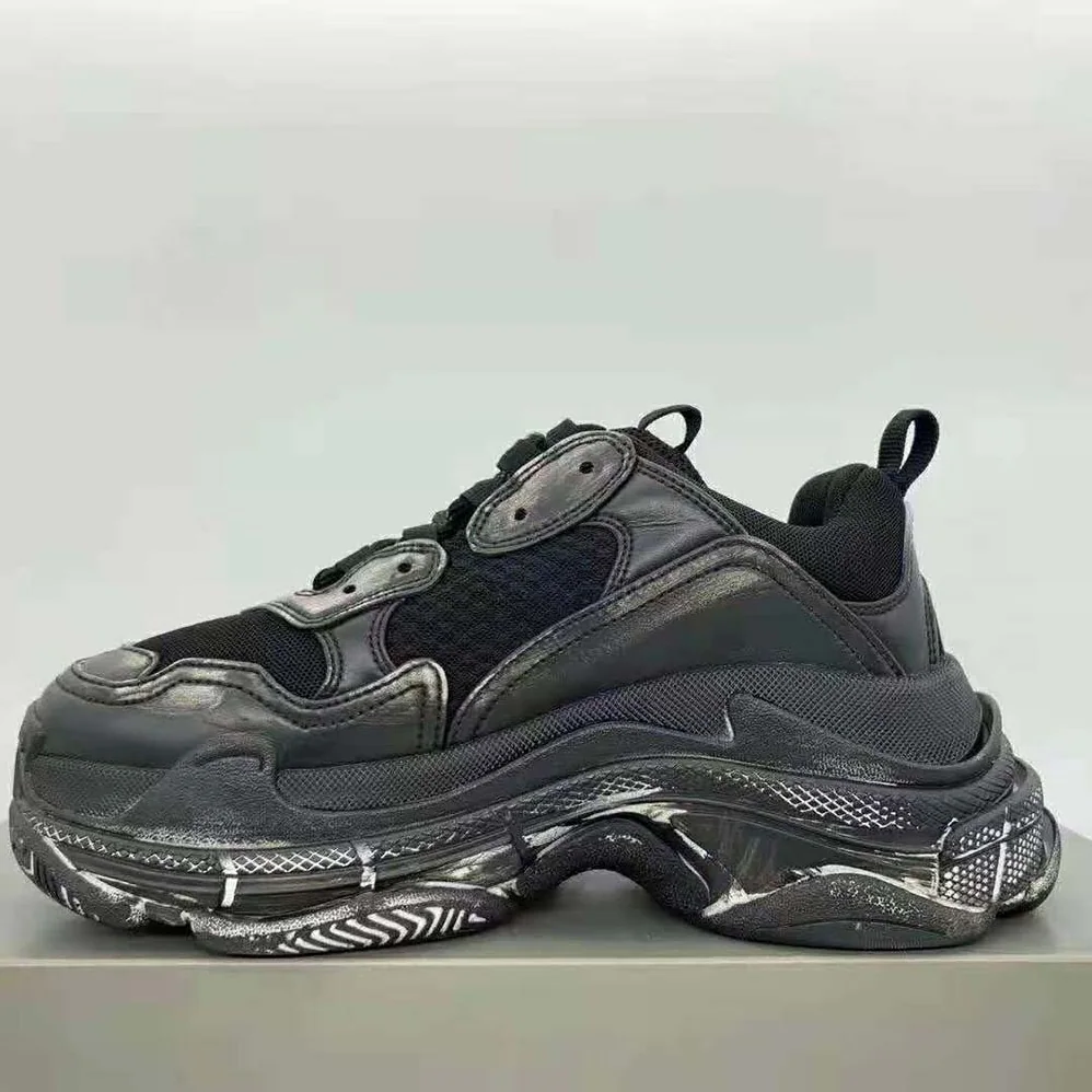 Balenciaga Triple S Faded Sneaker in Black for Women