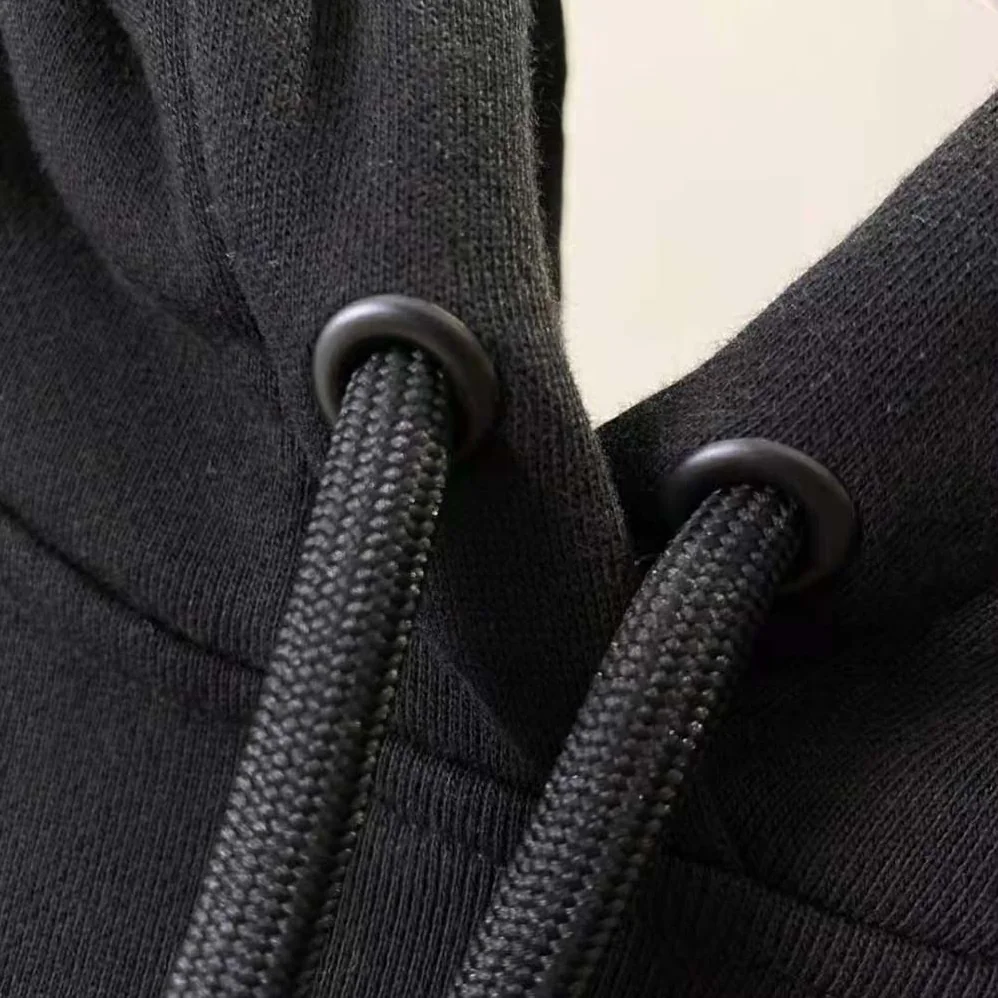 Burberry Vintage Check Panel Cotton Hoodie for Women in Black