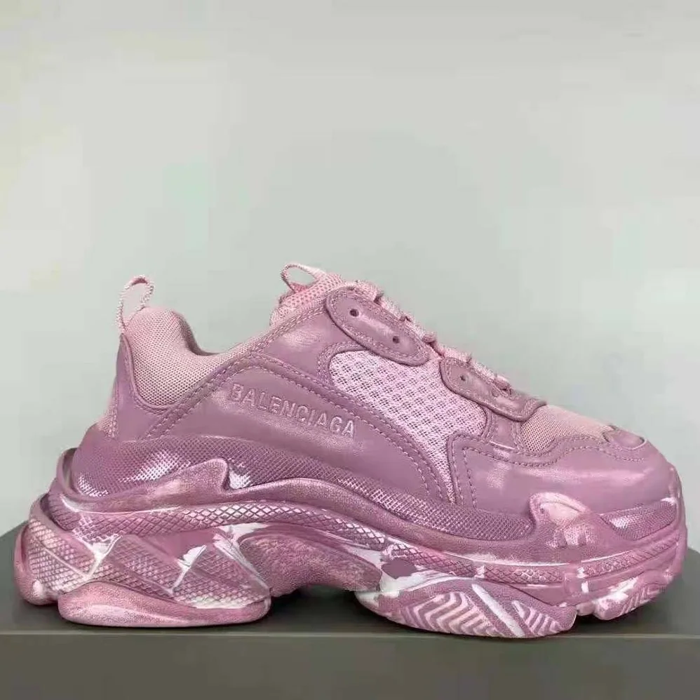 Balenciaga Triple S Faded Sneaker in Pink for Women