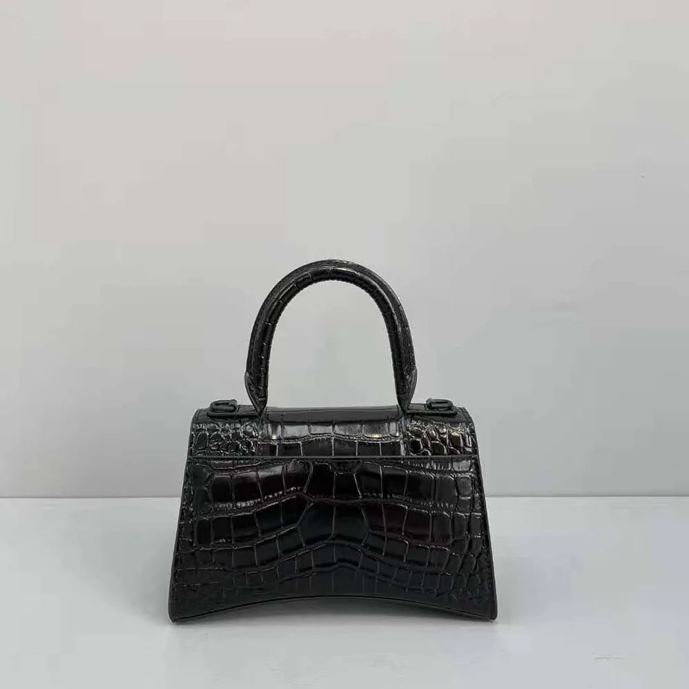 Balenciaga Hourglass XS Top Handle Bag for Women in Black Balenciaga Hourglass XS Top Handle Bag for Women in Black
