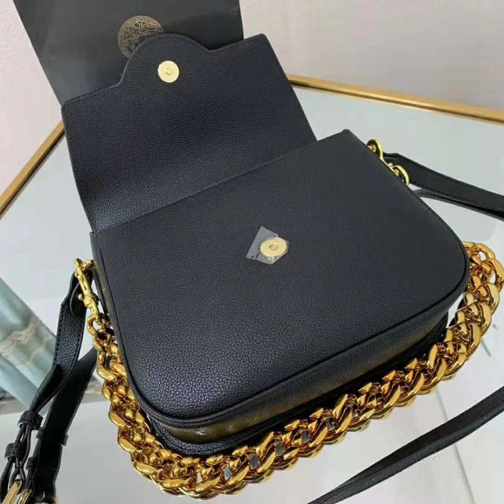 Versace La Medusa Shoulder Bag for Women in Black Versace La Medusa Shoulder Bag for Women in Black