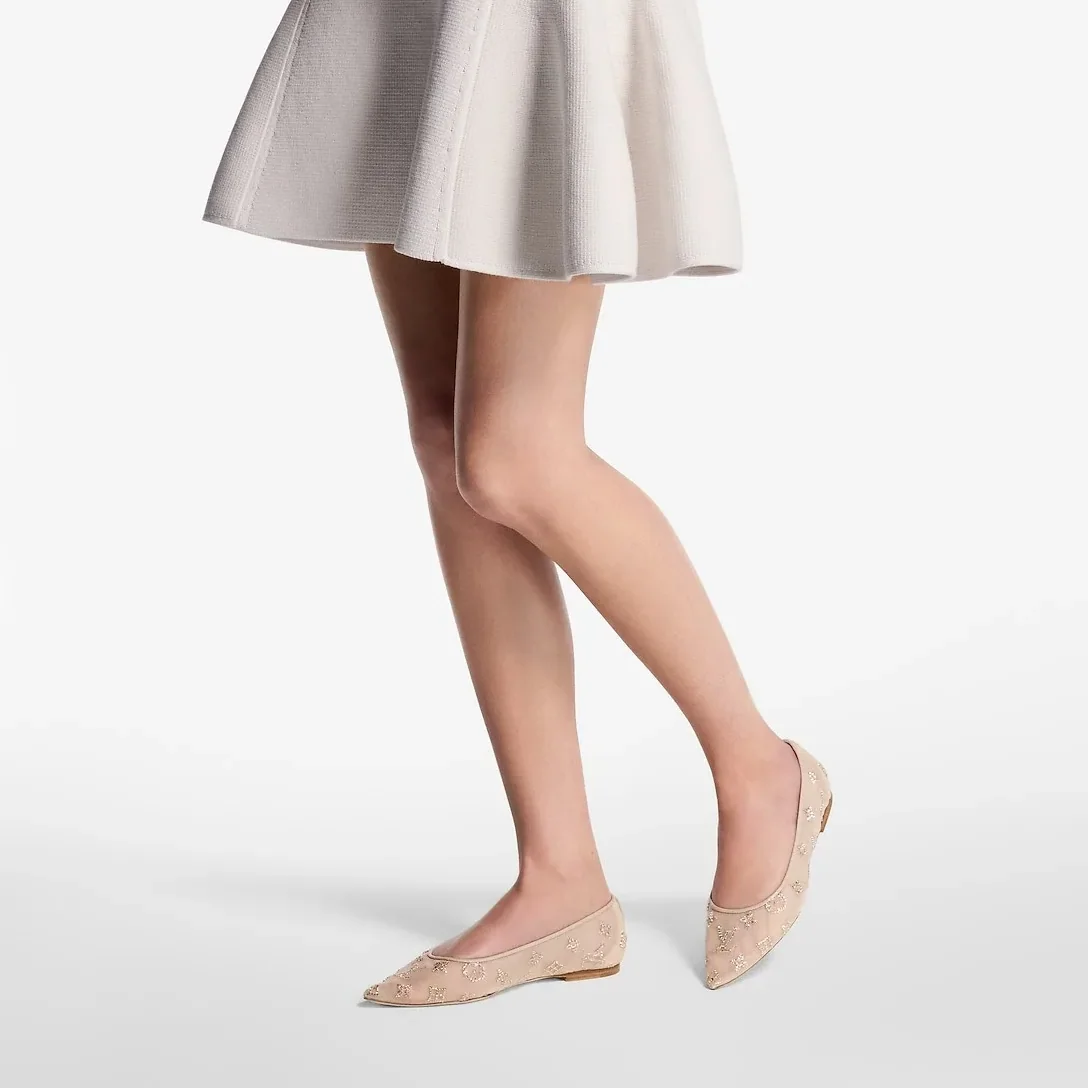 Louis Vuitton Gala Flat Ballerina Nude Beige 1AIDQS