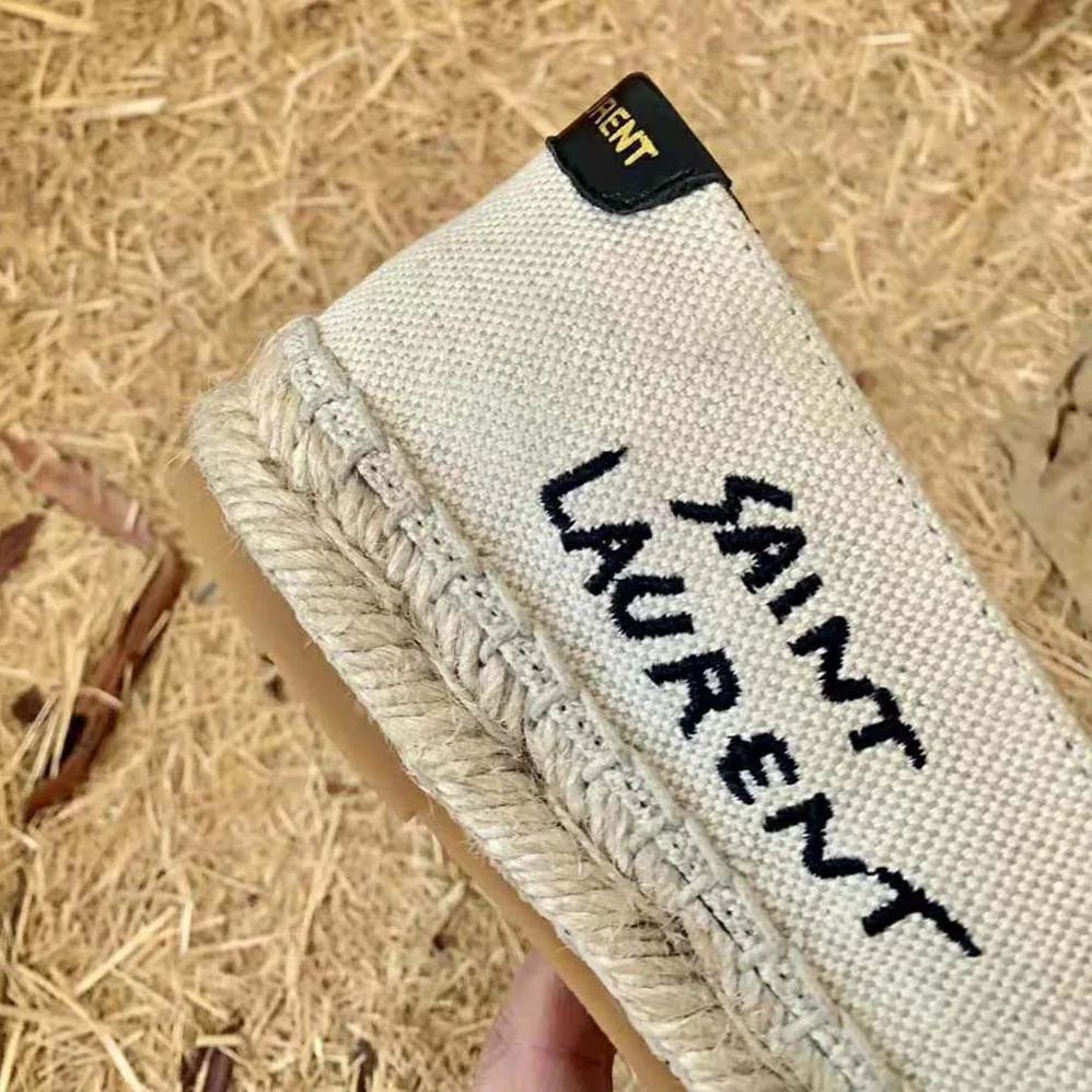 Saint Laurent YSL Saint Laurent Embroidered Espadrilles in Canvas for Women Saint Laurent YSL Saint Laurent Embroidered Espadrilles in Canvas for Women