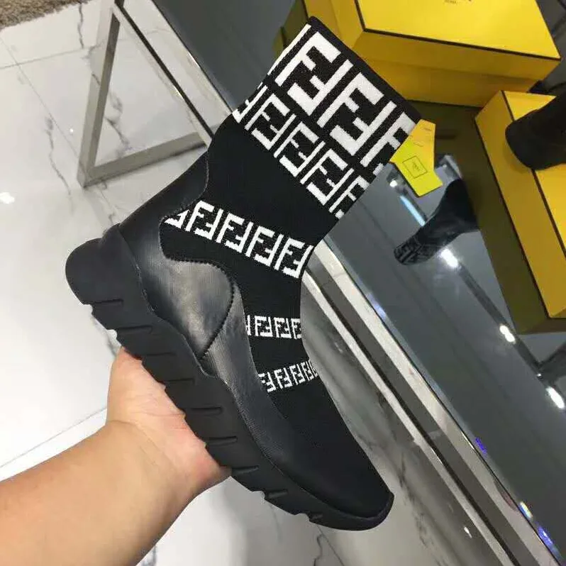 Fendi Shoes Black Tech Fabric High for Unisex in Tops Fendi Shoes Black Tech Fabric High for Unisex in Tops