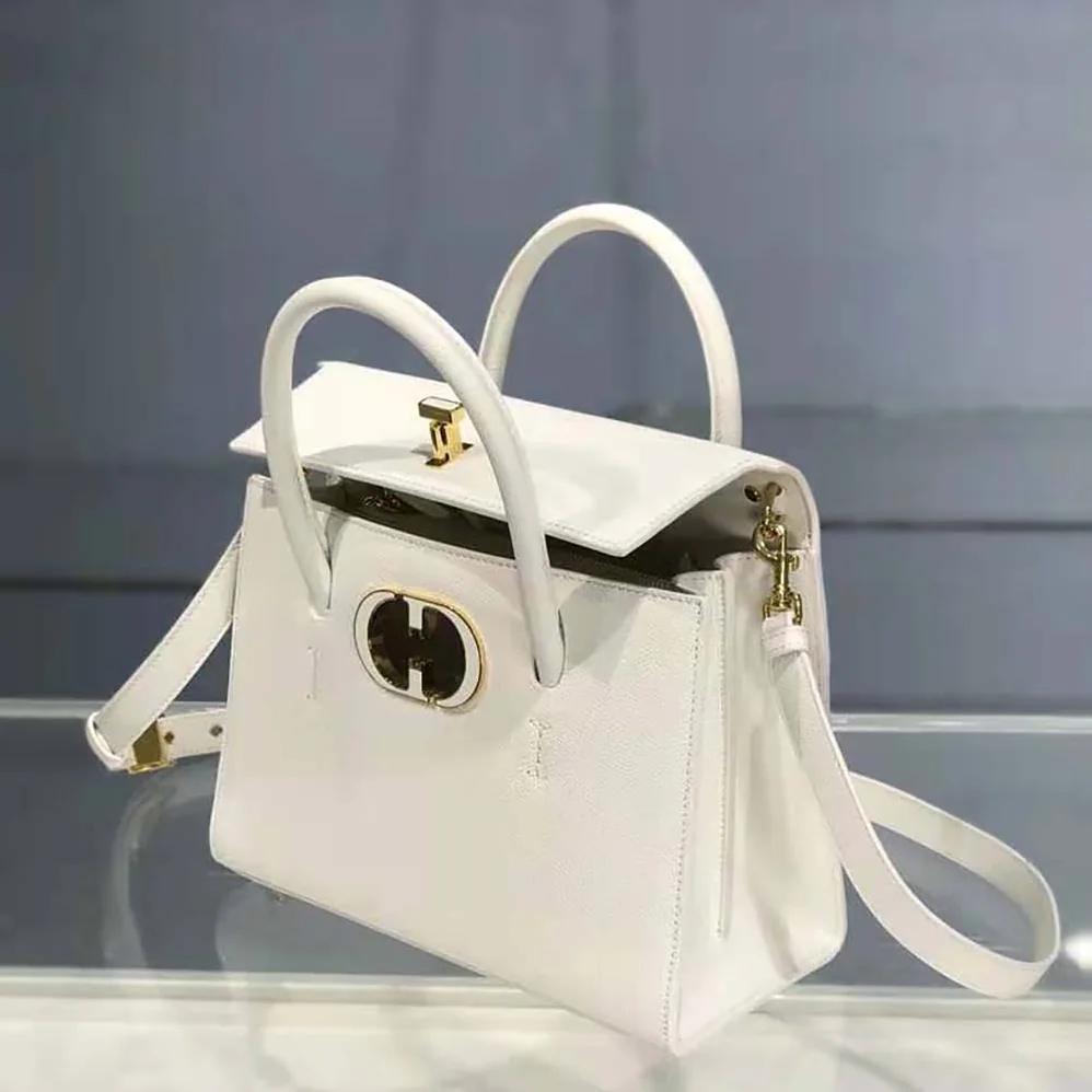 Dior Medium ST Honore Tote Latte Grained Calfskin for Women in White Dior Medium ST Honore Tote Latte Grained Calfskin for Women in White