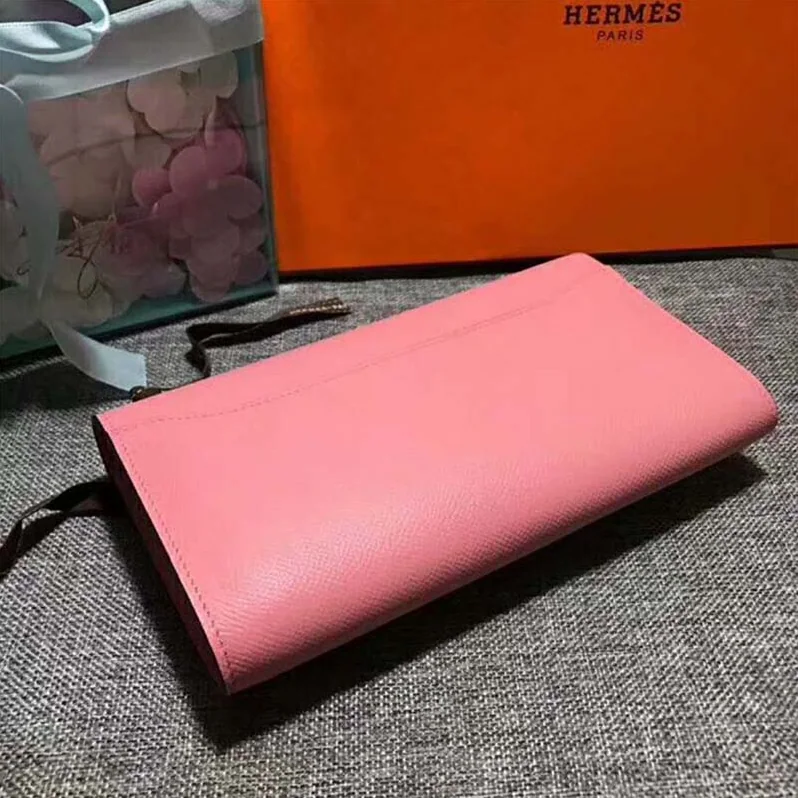 Hermes Constance Long Wallet in Calfskin Leather for Women in Pink Hermes Constance Long Wallet in Calfskin Leather for Women in Pink