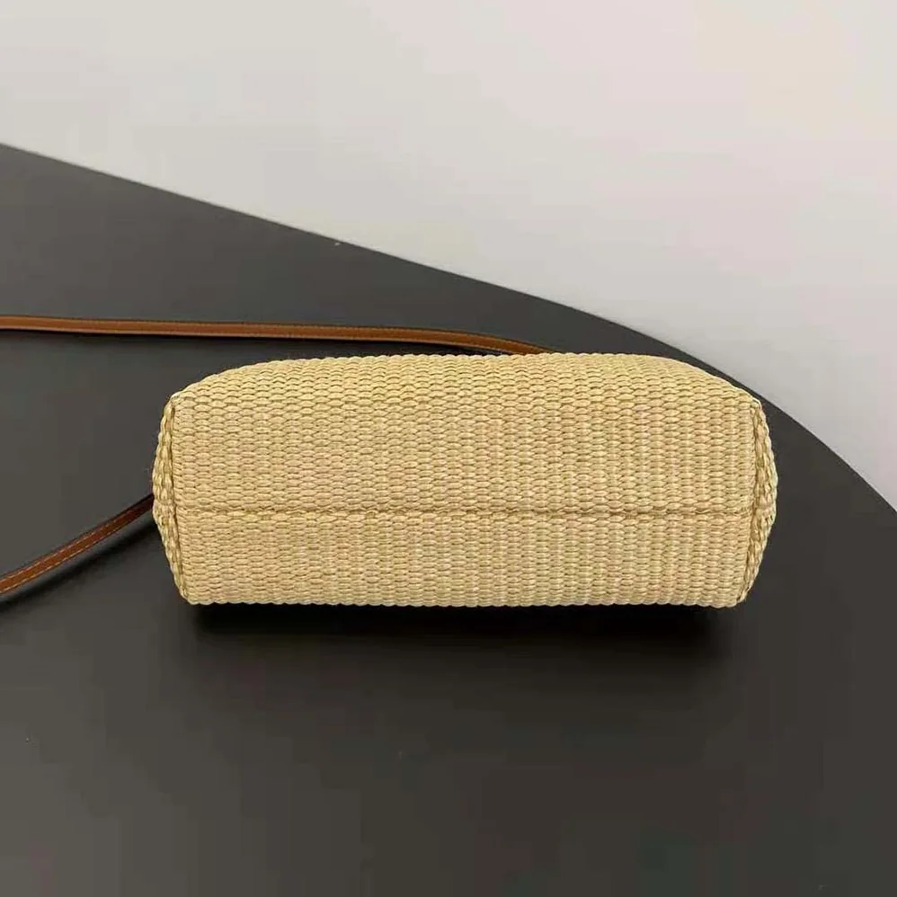 Fendi Fendi First Small Natural Straw Bag for Women